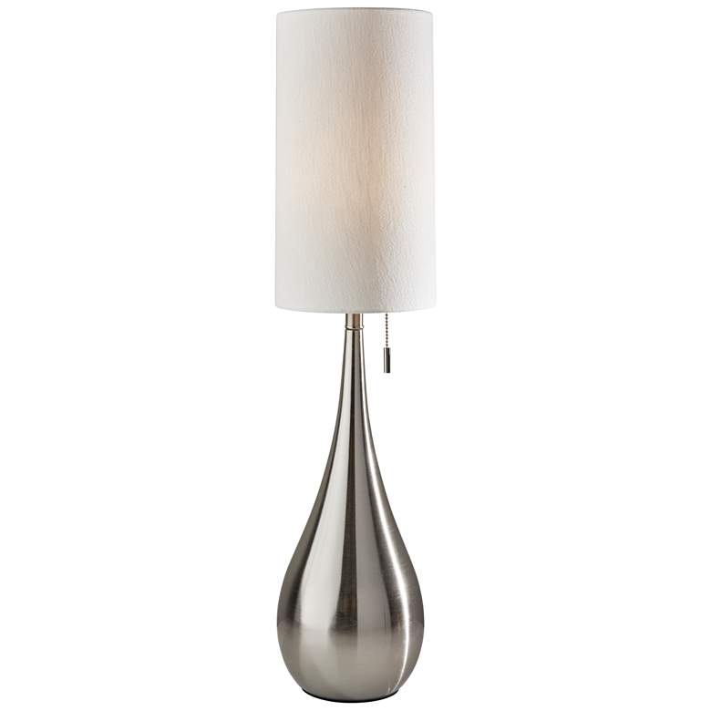 Image 1 Christina Brushed Steel Teardrop Table Lamp