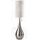 Christina Brushed Steel Teardrop Table Lamp