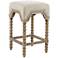 Christine 25 3/4" Reclaimed Gray Smooth Wood Counter Stool