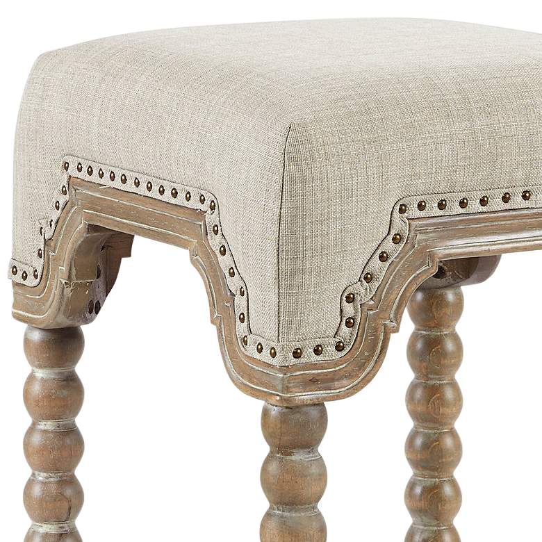 Image 3 Christine 25 3/4" Reclaimed Gray Smooth Wood Counter Stool more views