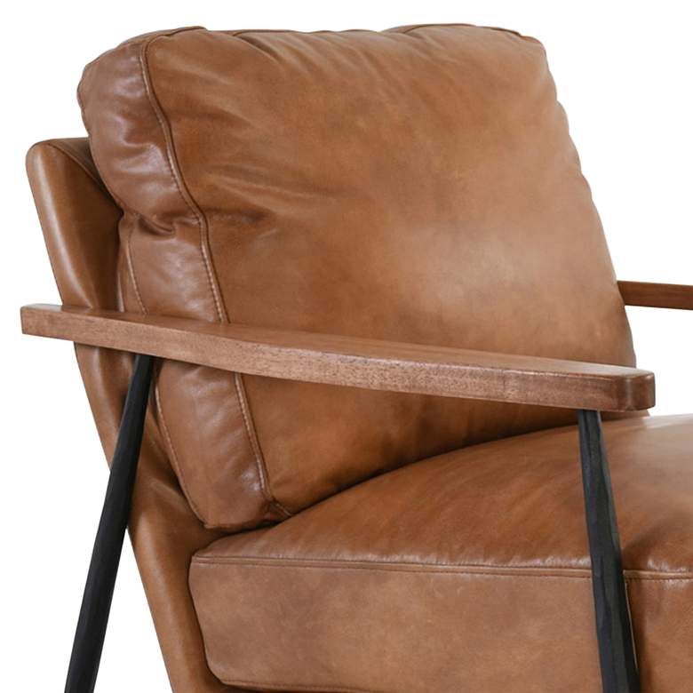 Image 2 Christopher Tan Top Grain Leather Club Chair more views