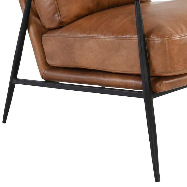 Image 3 Christopher Tan Top Grain Leather Club Chair more views