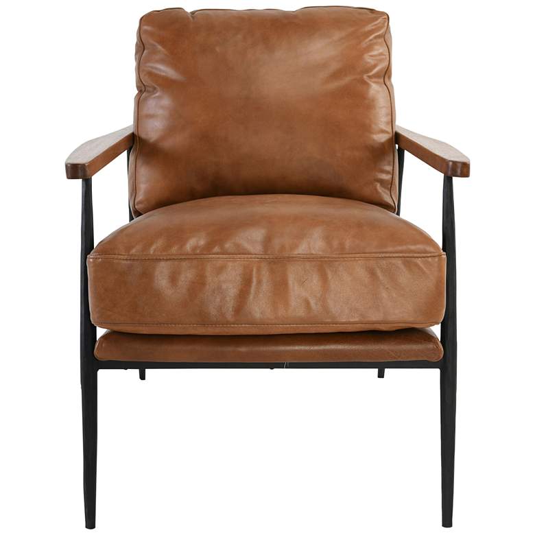 Image 4 Christopher Tan Top Grain Leather Club Chair more views