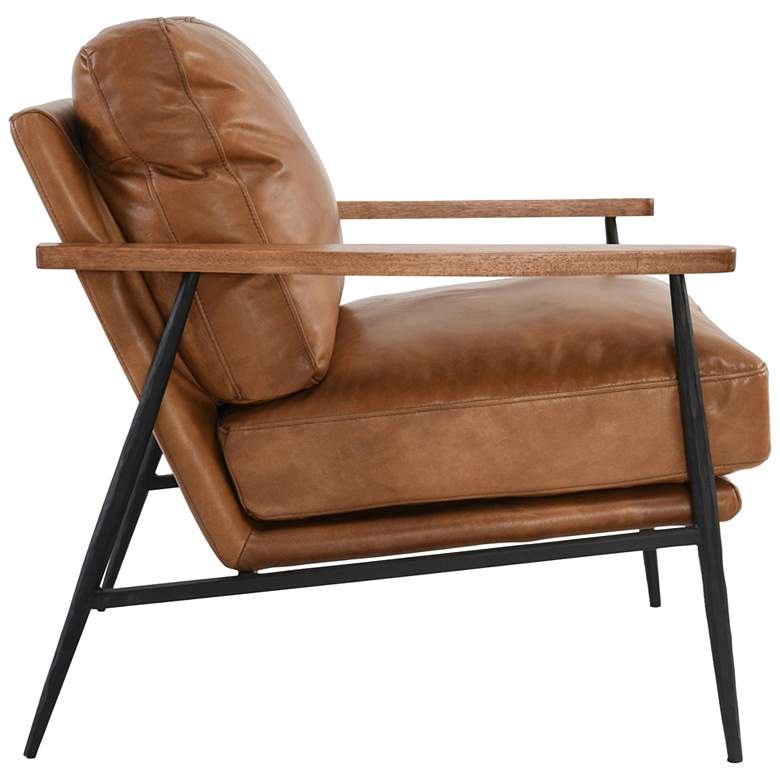 Image 5 Christopher Tan Top Grain Leather Club Chair more views