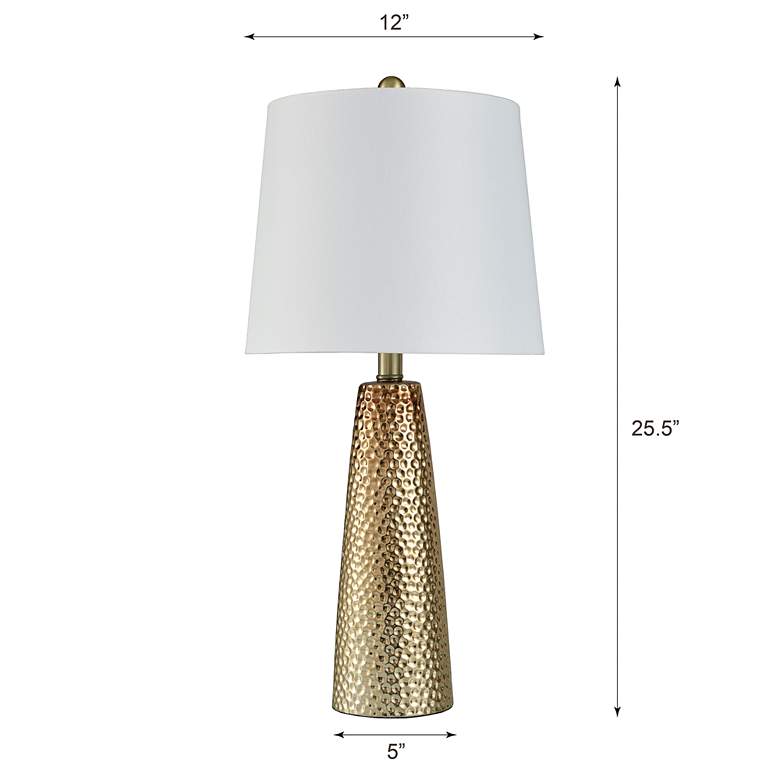 Image 7 Christy Table Lamp - Bronze - Brussels White more views