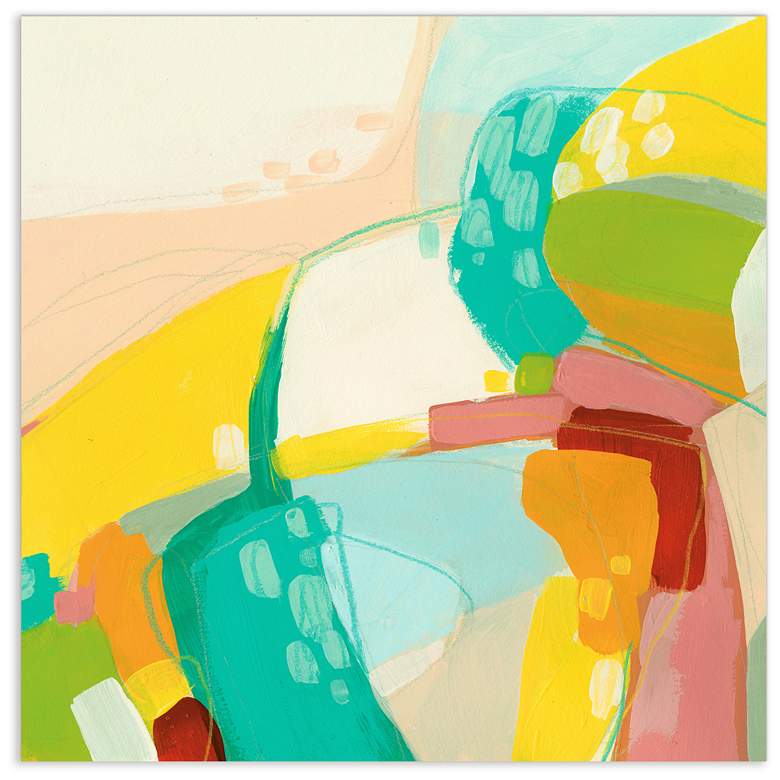 Image 1 Chroma 3" Frameless Free Floating Tempered Art Glass Wall Art