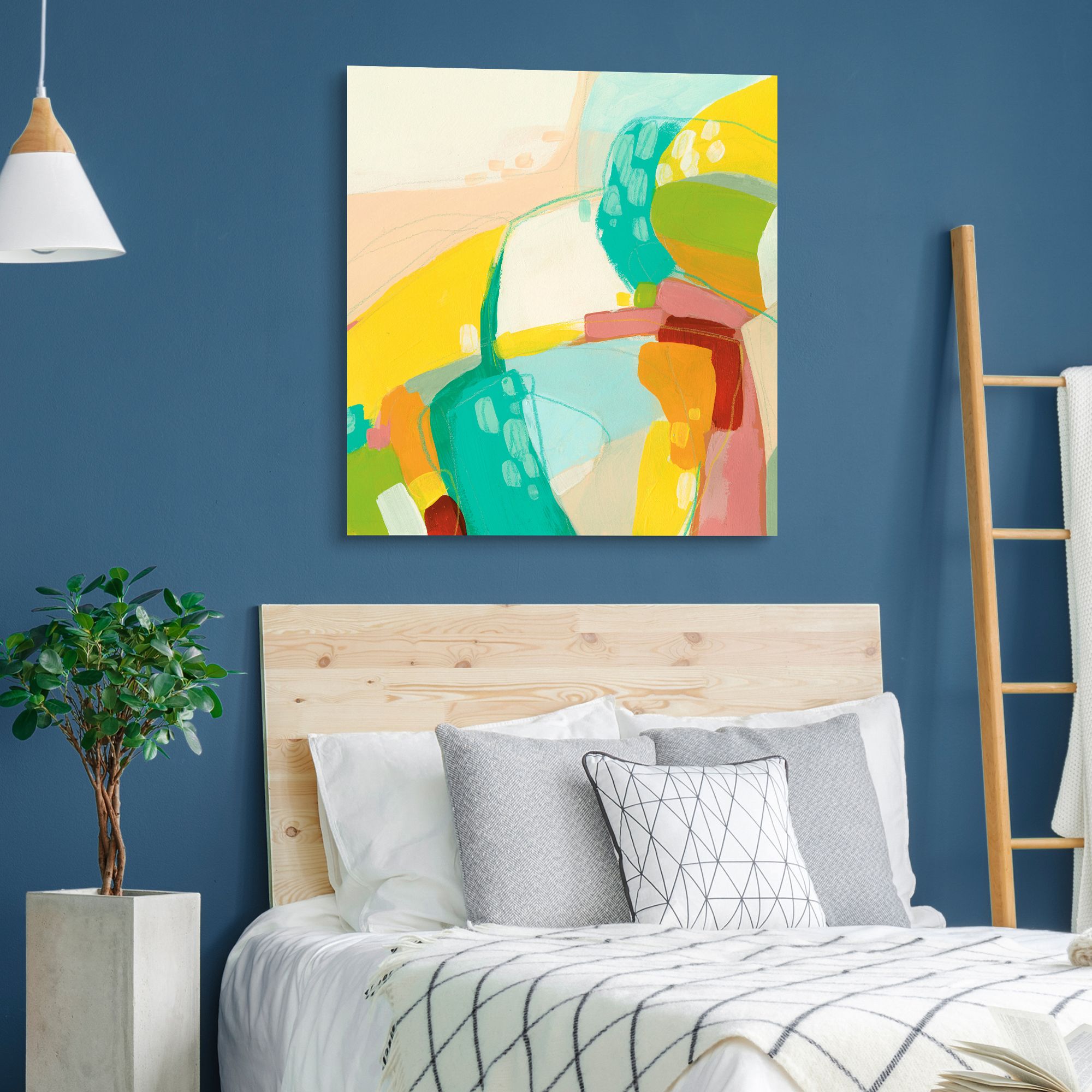 Image 6 Chroma 3" Frameless Free Floating Tempered Art Glass Wall Art more views