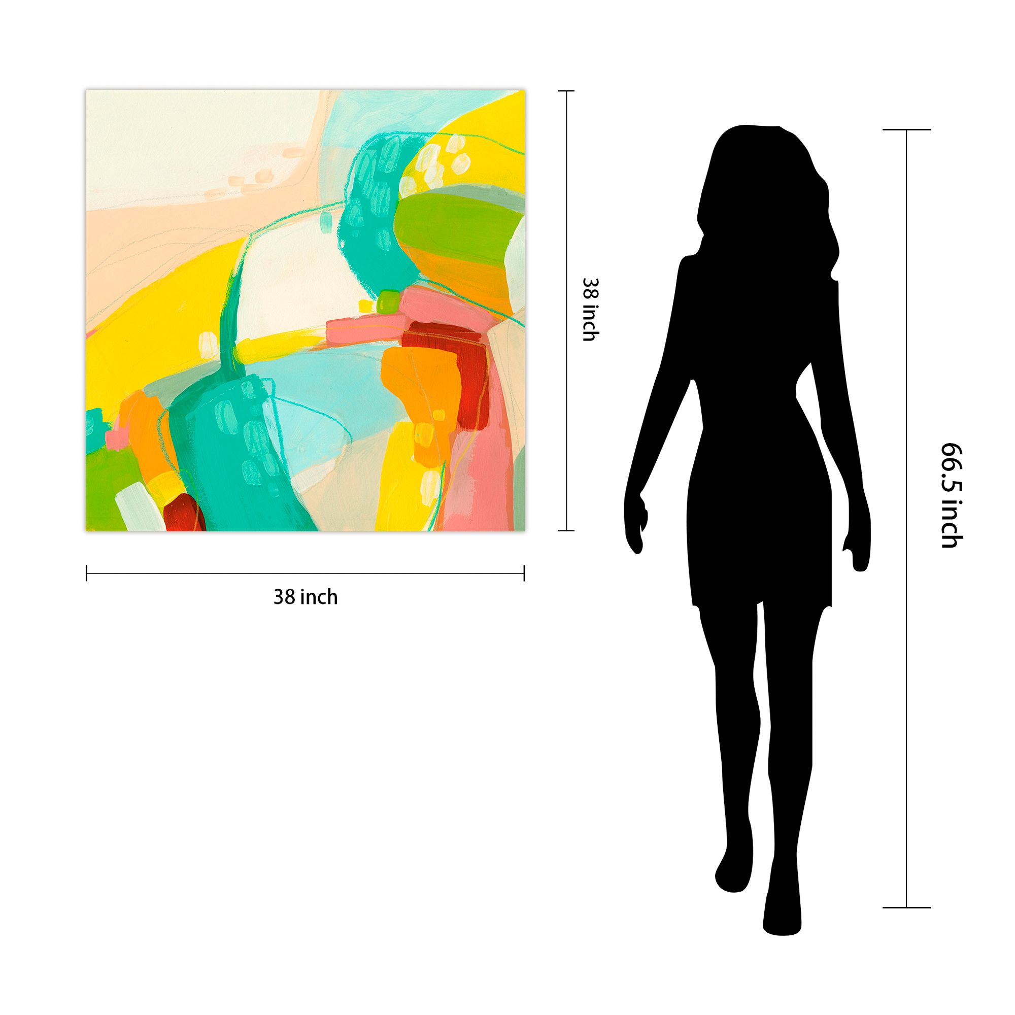 Chroma 3" Frameless Free Floating Tempered Art Glass Wall Art