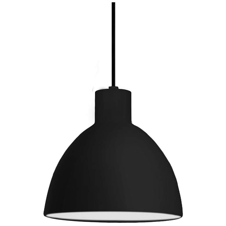 Image 1 Chroma 9" Wide Black Dome LED Mini Pendant