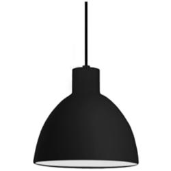 Chroma 9" Wide Black Dome LED Mini Pendant