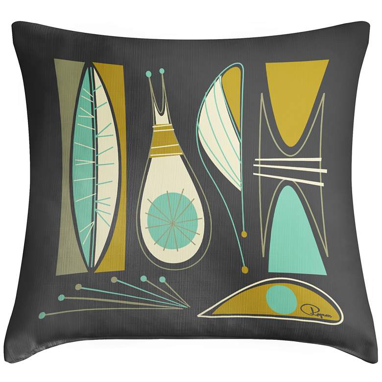 Image 1 Chromaphile II 18 inch Square Modern Throw Pillow