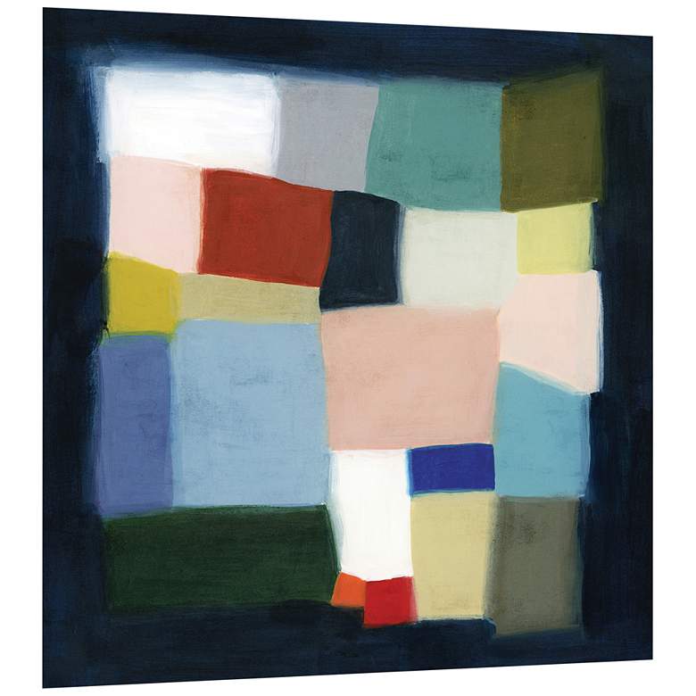Image 3 Chromatic Cube I 38" Square Printed Tempered Glass Wall Art more views