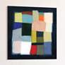 Chromatic Cube II 38" Square Printed Glass Wall Art