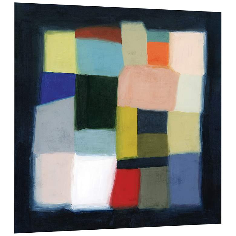 Image 3 Chromatic Cube II 38" Square Printed Glass Wall Art more views