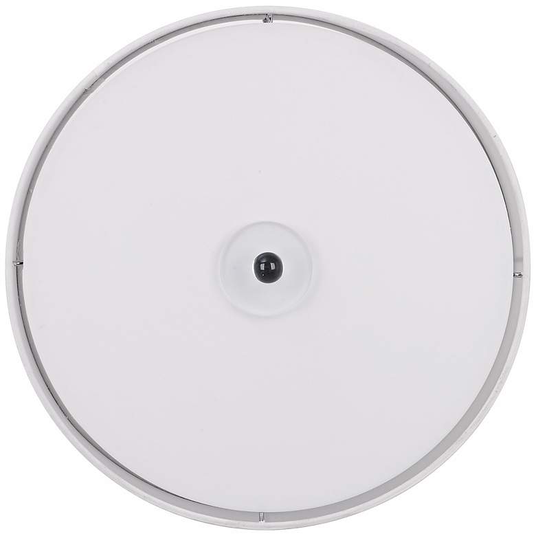 Image 3 Chrome 16" Wide Semi-Flush Ceiling Light with Opaque Shade more views