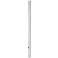 Chrome 84" High Outdoor Direct Burial Post Light Pole