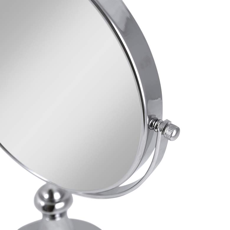 Image 4 Chrome Dual-Sided 1X/8X Magnified Swivel Vanity Mirror more views