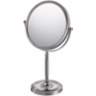 Chrome Recessed Base 5X Magnified Vanity Makeup Stand Mirror