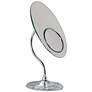 Chrome S-Neck Dual-Sided Magnified Makeup Mirror