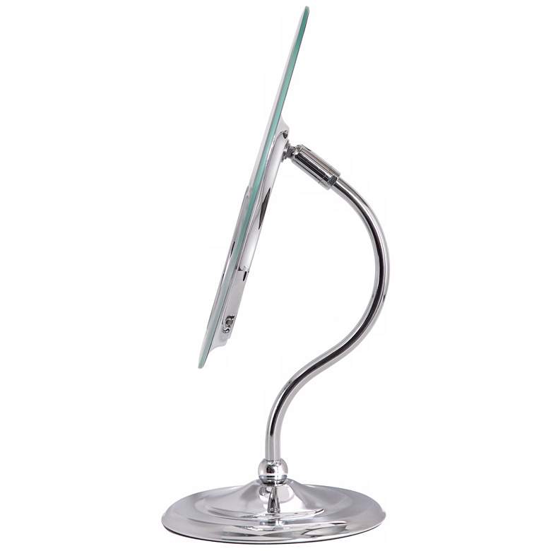 Image 5 Chrome S-Neck Dual-Sided Magnified Makeup Mirror more views