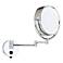Chrome Swing Arm Touch Free 8 1/2" Wide Lighted Mirror