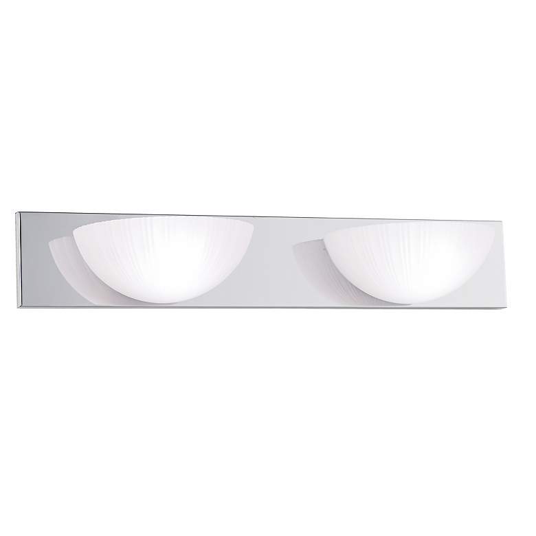 Image 1 Chrome with Acrylic Energy Efficient 24 inch Wide Bath Light