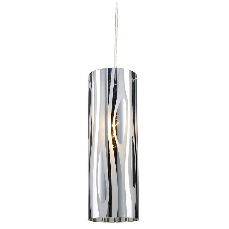 Image 1 Chromia 4" Wide 1-Light Pendant - Polished Chrome (Includes Adapter Ki