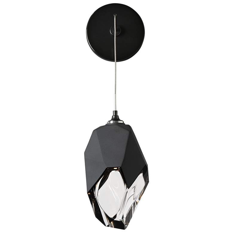 Image 1 Chrysalis 11.6" High Black Crystal Sconce