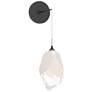Chrysalis 11.6" High White Crystal Black Large Low Voltage Sconce