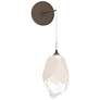 Chrysalis 11.6" High White Crystal Bronze Large Low Voltage Sconce