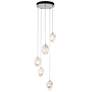 Chrysalis 15.4" Wide 5-Light White Crystal Pendant