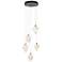 Chrysalis 15.4"W 5-Light Natural Iron Small White Crystal Standard Pen