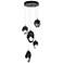 Chrysalis 15.7" Wide 5-Light Mixed Crystal Black Crystal Ink Long Pend