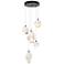 Chrysalis 15.7"W 5-Light Oiled Bronze Mixed White Crystal Standard Pen