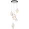 Chrysalis 15.7"W 5-Light White Crystal White Mixed Crystal Standard Pe