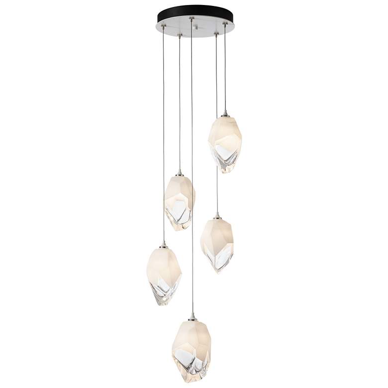 Image 1 Chrysalis 16.1" Wide 5-Light White Crystal Pendant