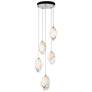 Chrysalis 16.1" Wide 5-Light White Crystal Pendant