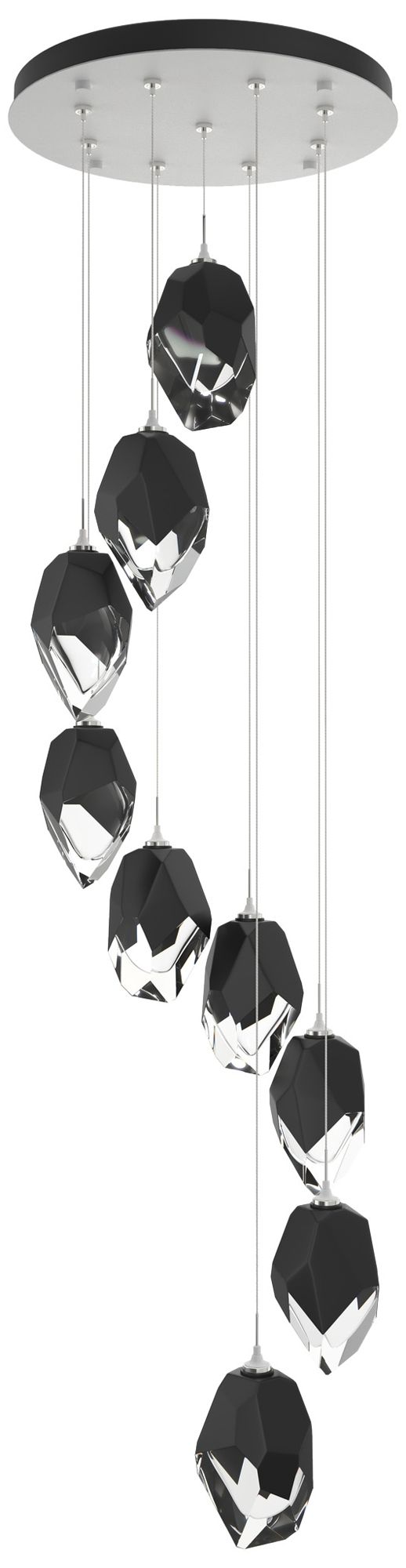Chrysalis 20.5" 9-Light Crystal White Long Pendant Made to Order