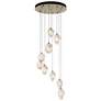 Chrysalis 20.5" Wide 9-Light Modern Brass Pendant