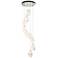 Chrysalis 20.5"W 9-Light Large Crystal White Crystal Sterling Long Pen