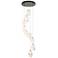 Chrysalis 20.5"W 9-Light White Crystal Ink Large Crystal Standard Pend