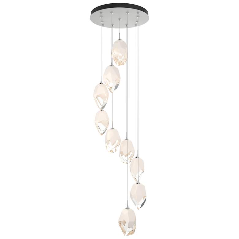 Image 1 Chrysalis 20.5"W 9-Light White Crystal White Large Crystal Standard Pe