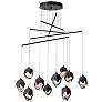 Chrysalis 37.2" Wide 10-Light Small Black Crystal Mobile Pendant