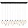 Chrysalis 44.5"W 10-Light Natural Iron Mixed White Crystal Standard Pe