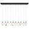 Chrysalis 44.5"W 10-Light Natural Iron Small White Crystal Standard Pe