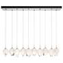 Chrysalis 44.5"W 10-Light Platinum Small White Crystal Standard Pendan