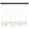 Chrysalis 44.5"W 10-Light Sterling Small White Crystal Standard Pendan