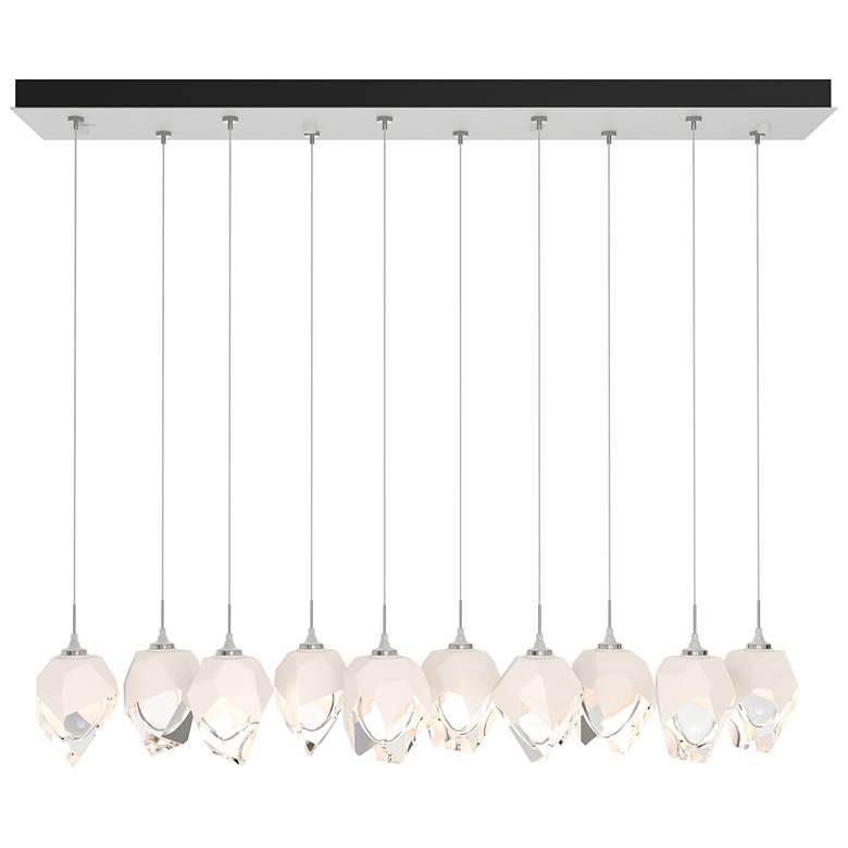 Image 1 Chrysalis 44.5"W 10-Light White Small White Crystal Standard Pendant