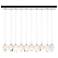 Chrysalis 44.5"W 10-Light White Small White Crystal Standard Pendant