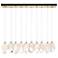 Chrysalis 44.7"W 10-Light Modern Brass Large White Crystal Standard Pe